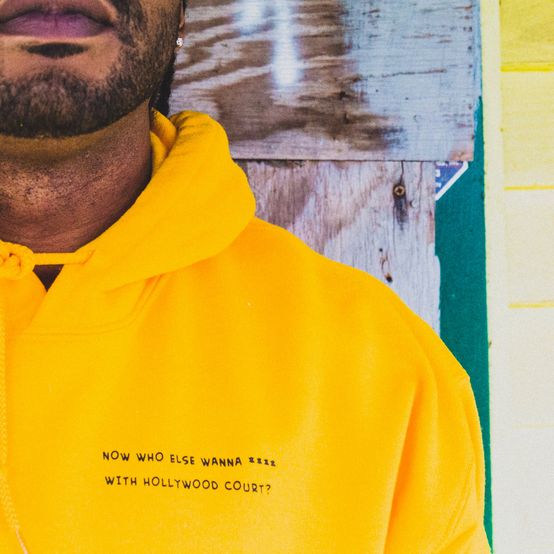 Yellow Hollywood Court Hoodie